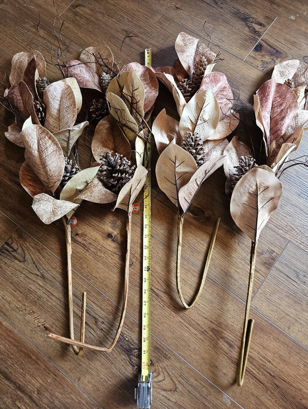 Hobby Lobby Magnolia And Pinecone Stems - Set of 4 Brand New